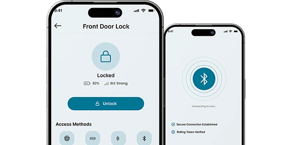 BLE smart lock and access control system