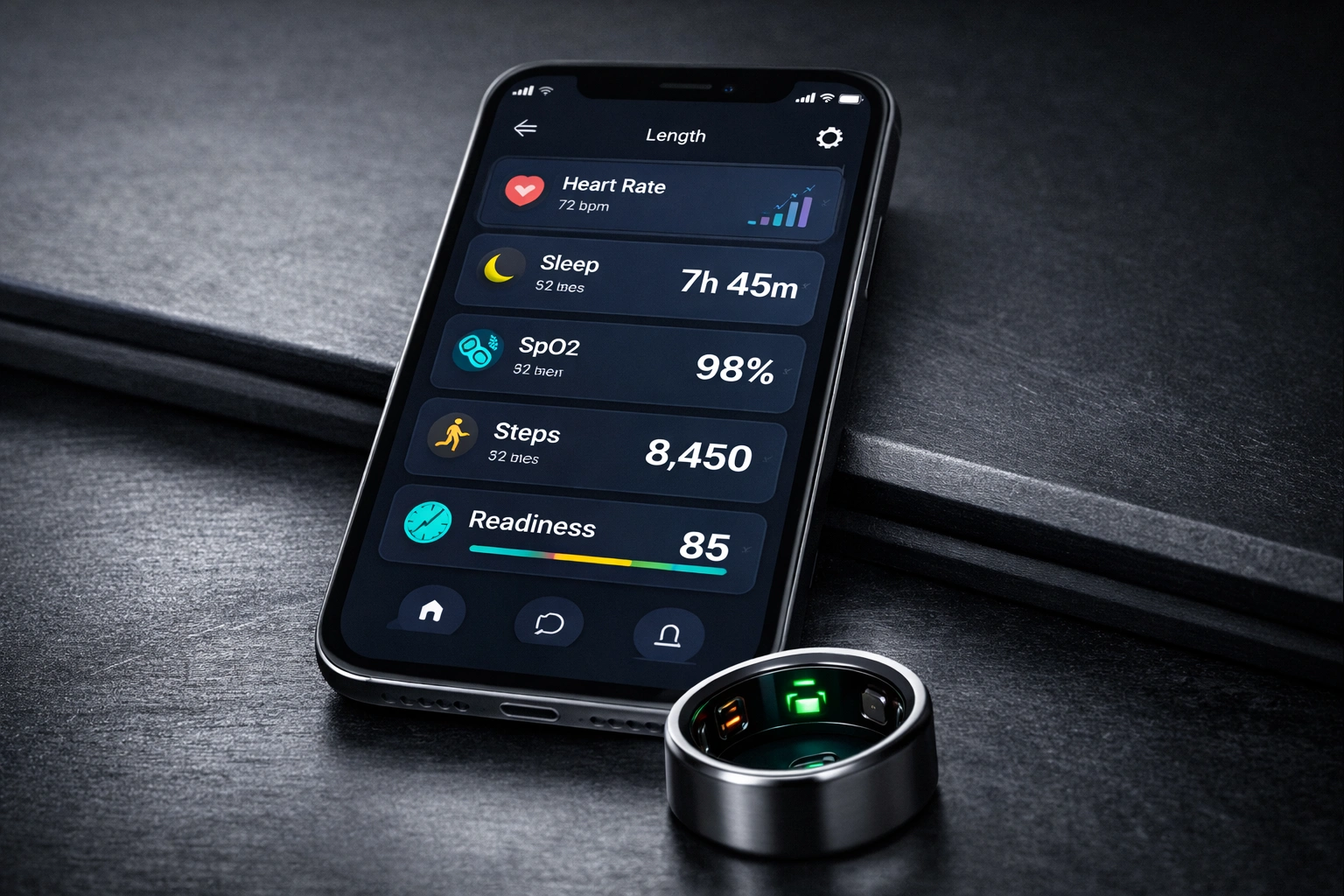 BLE smart ring firmware development