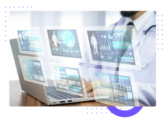 Clinic management EMR software interface