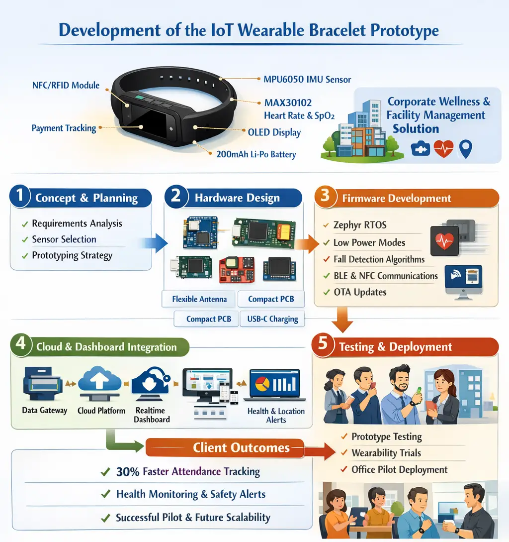 IoT wearable bracelet development